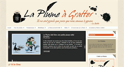 Desktop Screenshot of laplumeagratter.fr